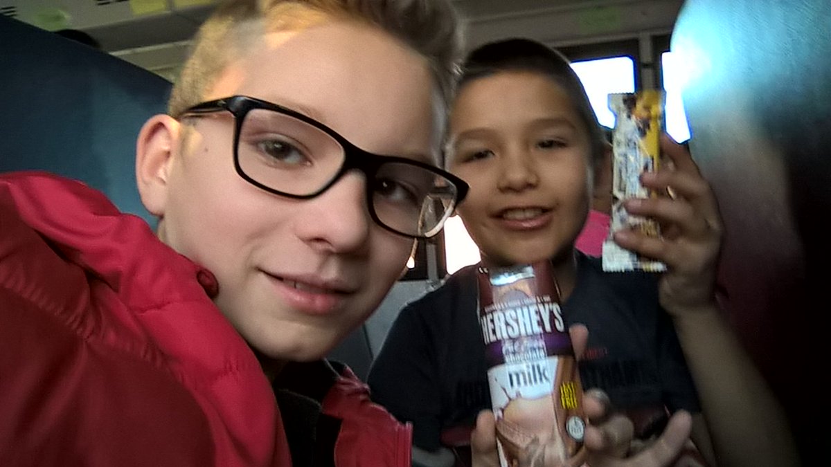 PaddyUfc's tweet image. Got glasses a while a go. This was hours ago on the bus. I was bored and I got a Hershey chocolate shake drink. This is my post for today.