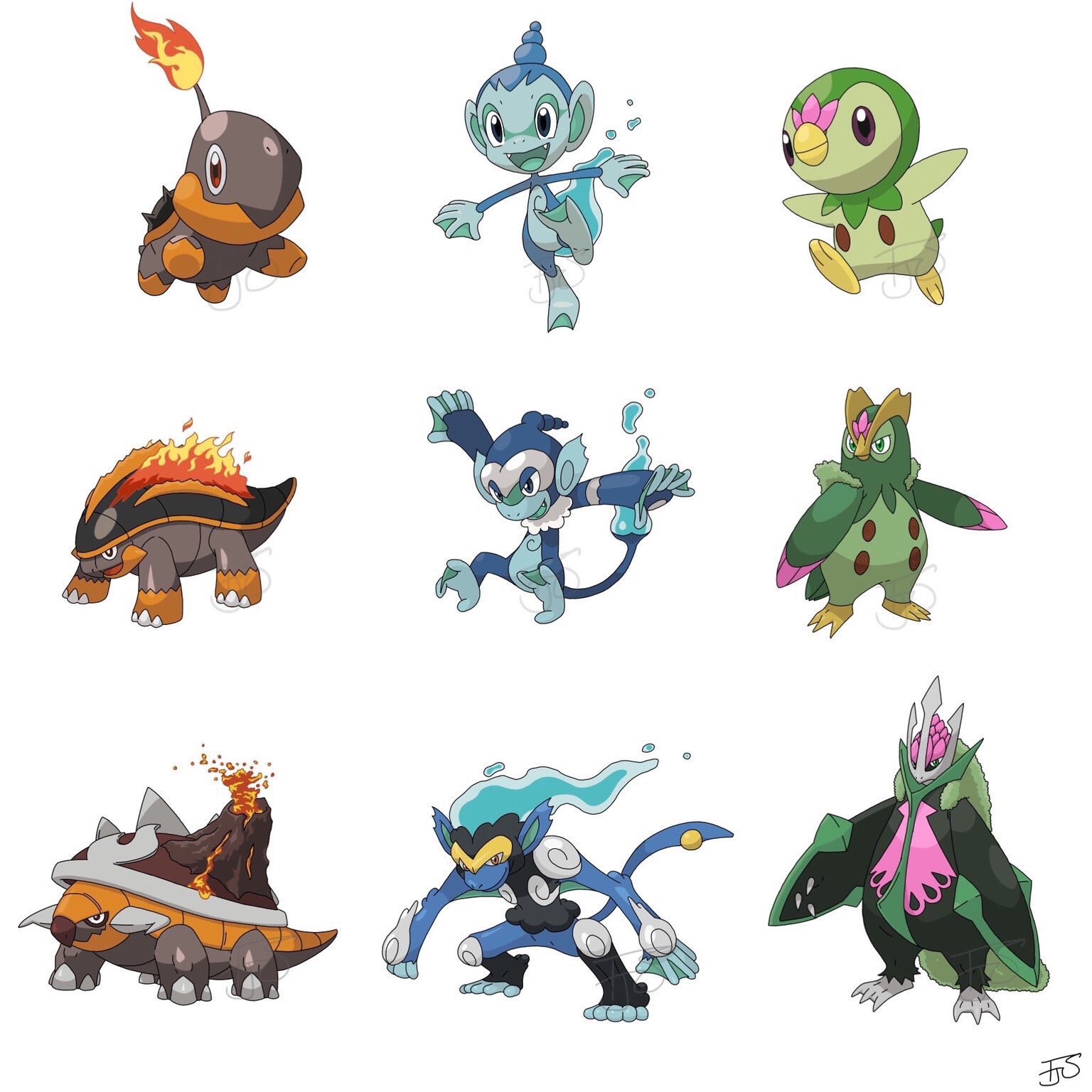Renren 御三家ポケモンのタイプチェンジver 可愛すぎない T Co Avh14af6xi Twitter