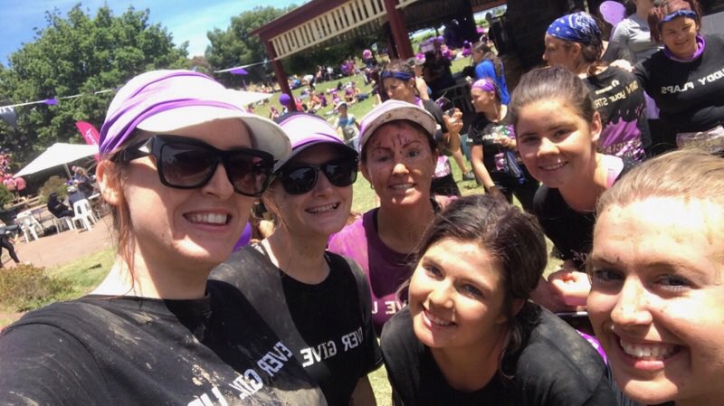 simonemobrien's tweet photo. We made it! #onebigfamily #mudderella #feelingaccomplished #awesome https://t.co/LemPyv9kOy