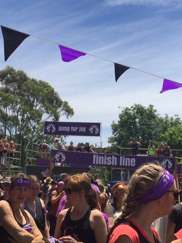 simonemobrien's tweet photo. We made it! #onebigfamily #mudderella #feelingaccomplished #awesome https://t.co/LemPyv9kOy