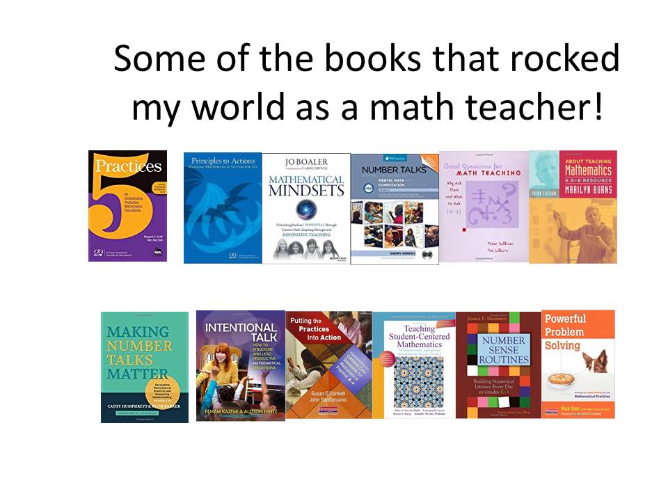 pearse_margie's tweet photo. When I think of math books I'd like to buy all of you, these are them! Enjoy! #12daystwitter https://t.co/7NUzZCPBoW