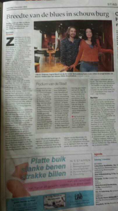 We tellen af. Volgende week  <a href="/GitGoBlues1/">GitGo Bluesfestival</a> in Deventer.
Way to go Marijn en Ingrid!