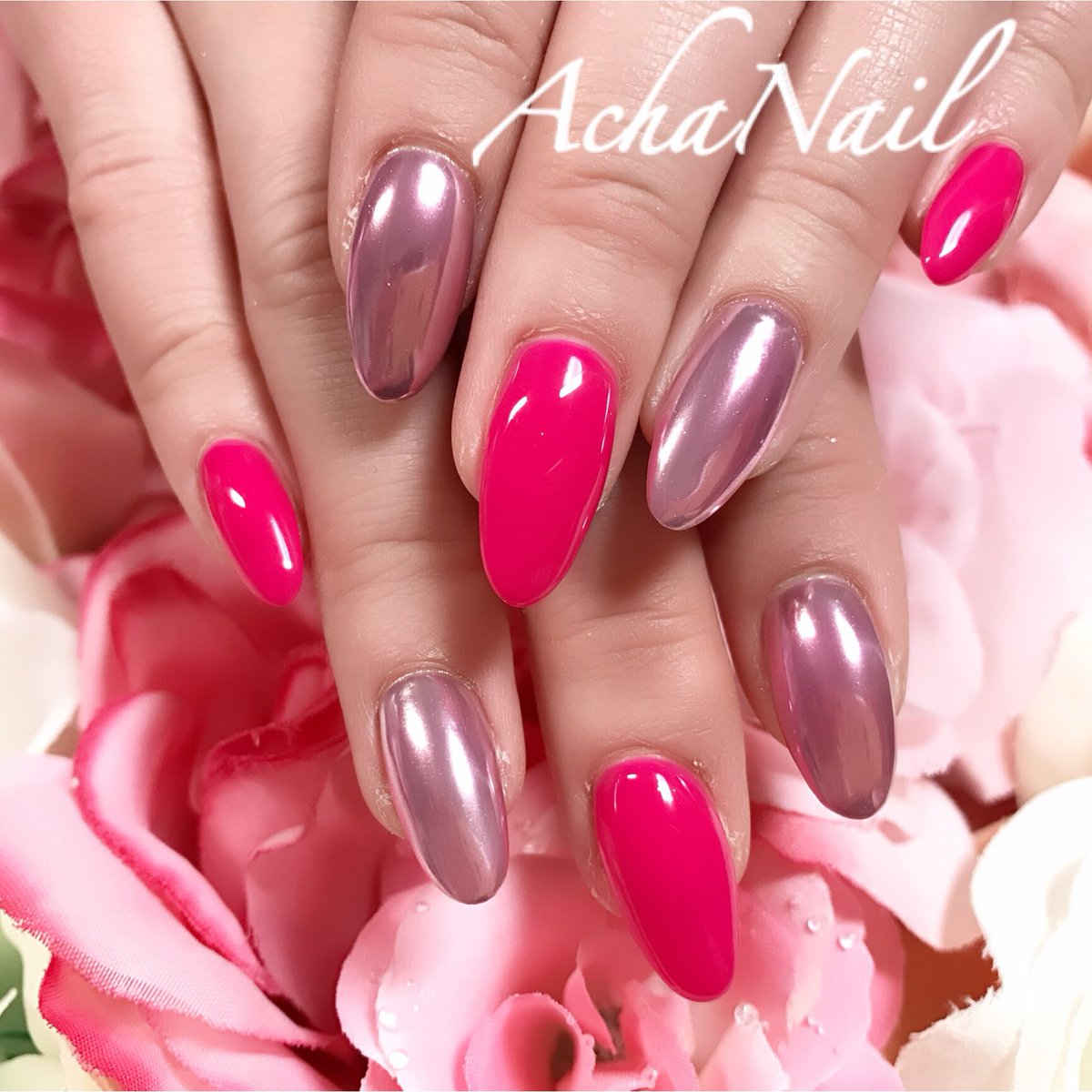 ネイリストasami Achanail در توییتر ピンクミラーネイル T Co 0pvlaso6ci バービーピンク バービーネイル ミラーネイル クロムネイル クロムパウダー ピンクネイル ミラーピンク バイカラー ネイル ジェルネイル ネイルデザイン フィルイン