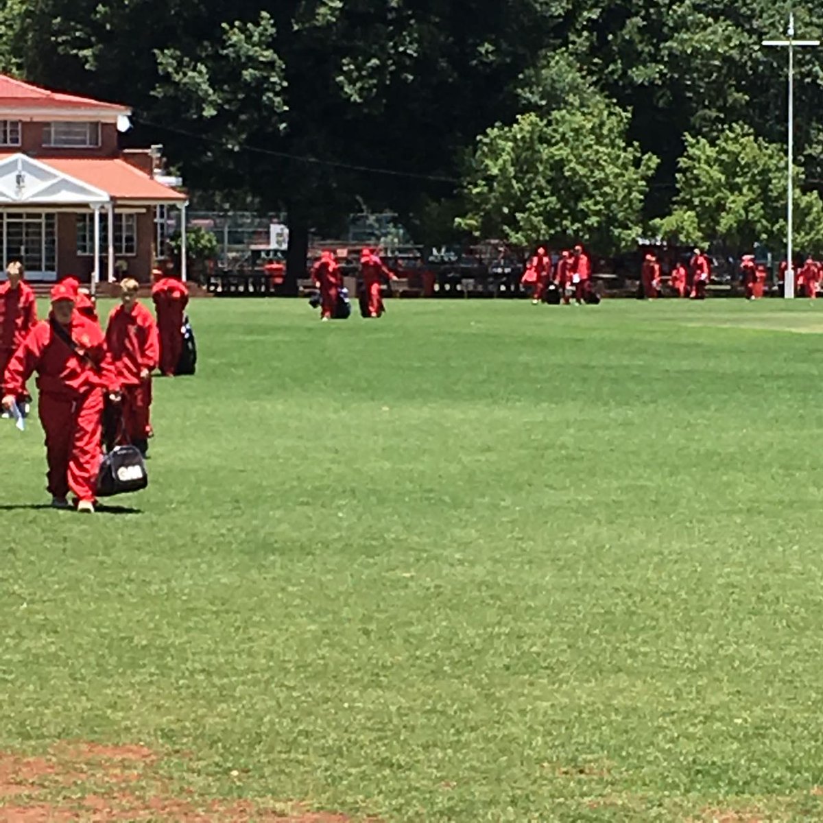 KingEdVIISchool's tweet photo. #RedCricket #RedOrientation Gr 8 2017 @DaMata1975 putting the new u14's through drills #buildingthefuture https://t.co/EpqGwTPq1i