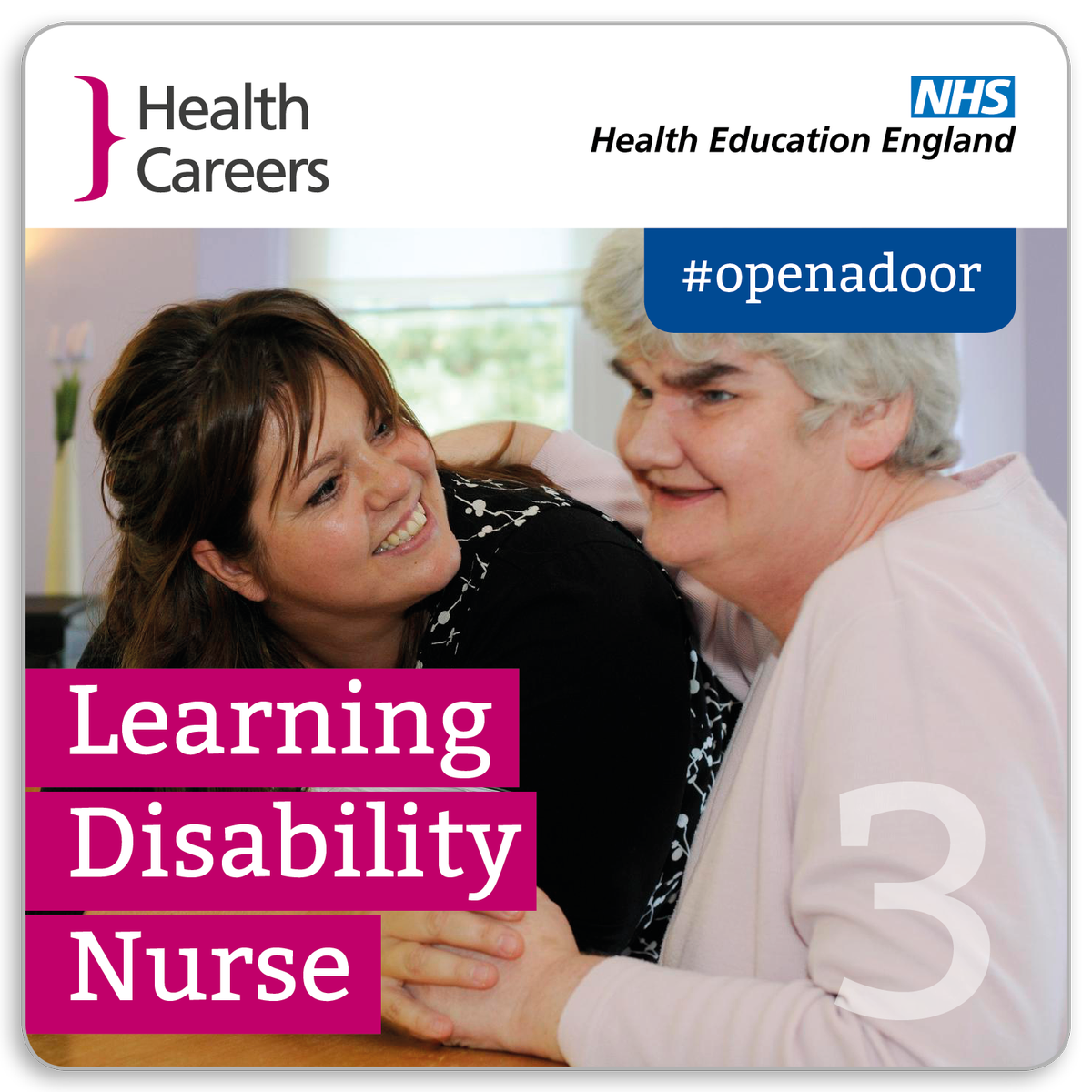 HealthCareersUK's tweet photo. We're profiling different roles this month! Today we #openadoor to learning disability nurse https://t.co/L5DmlR1d7e https://t.co/NJfzdM1G5W