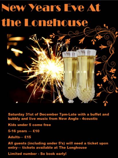 TimeFlies_Pembs's tweet photo. New Year's Eve tickets now on sale at The Longhouse https://t.co/gAsSz1JWjX