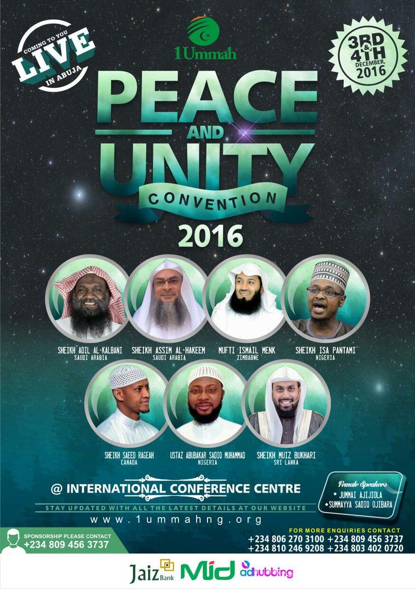 Live at #InternationalConferenceCenter #Abuja #Nigeria #PeacAndUnity #Islam #Quran #sunnah #Muslims #Deen