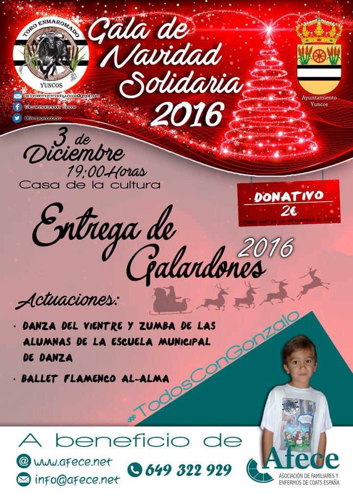 82Manzano's tweet photo. #Todoscongonzalo #Gala #Yuncos #Afece https://t.co/dhO4dQlNEj