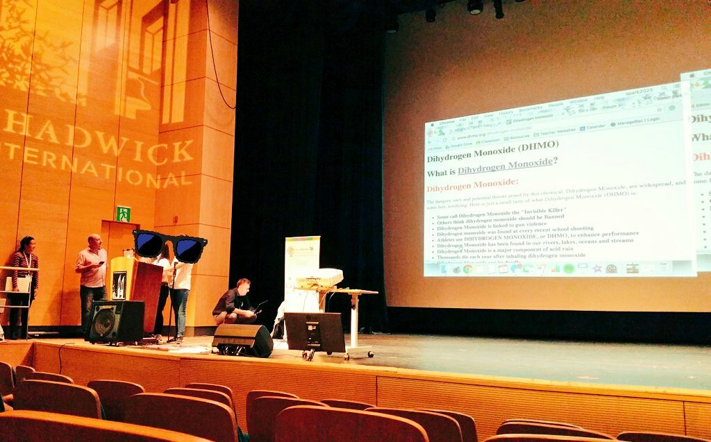 Nevabassingthwa's tweet photo. Chadwick students participate in demo slam at #giesummit ! Awesome clarity and enthusiasm!  #edchat #passiondriven #21stedchat #Students https://t.co/JIyJqfppuf