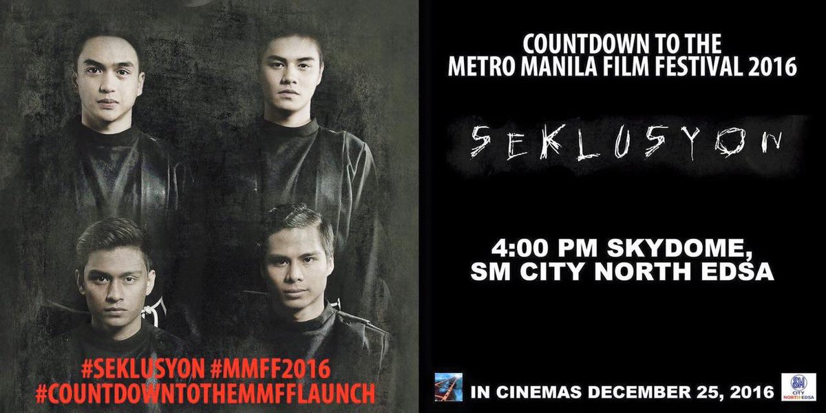 r2natics's tweet photo. 4PM sa Skydome, Sm City North Edsa ๐ค๐ #MMFFKickoff #VinceandKathandJames #Seklusyon https://t.co/j89QBJNV8L