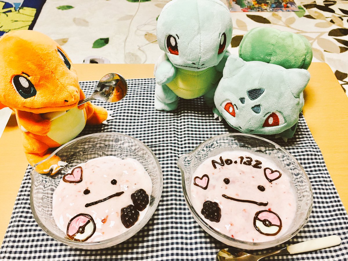 ট ইট র なべかも ポケモンクッキング 料理下手なので簡単なやつで挑戦してみました フルーチェに牛乳入れて チョコペンでデコっただけ ぷるぷる甘くて美味しいですよ 先日は皆さんの温かいコメントありがとうございます おかげで