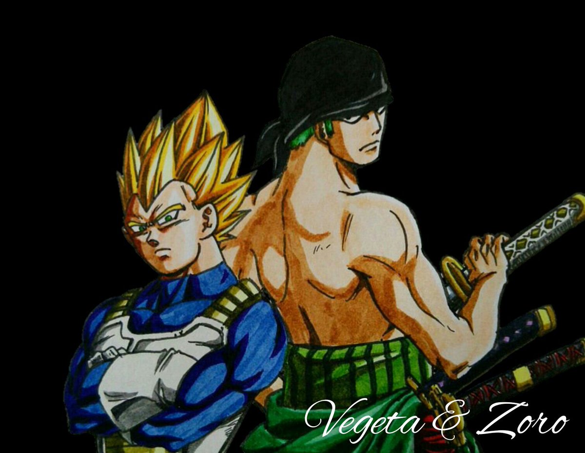 ひろ リクエストで描いたコラボイラスト ルフィ ギア２ 悟空 Ssgss のイラスト ルフィ ナイトメア 悟空 Ss3 のイラスト 悟空 Ssg ルフィ ギア２ のイラスト ベジータ Ss ゾロのイラスト ワンピース ドラゴンボール T Co