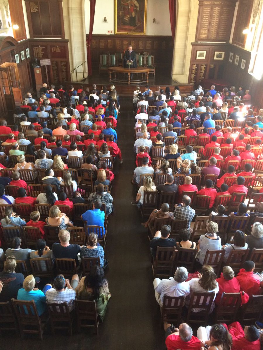 KingEdVIISchool's tweet photo. #RedOrientation Welcome of 2017 #DayScholars Gr 8's & parents #redjourney #redexcellence https://t.co/DkehPJ19WH