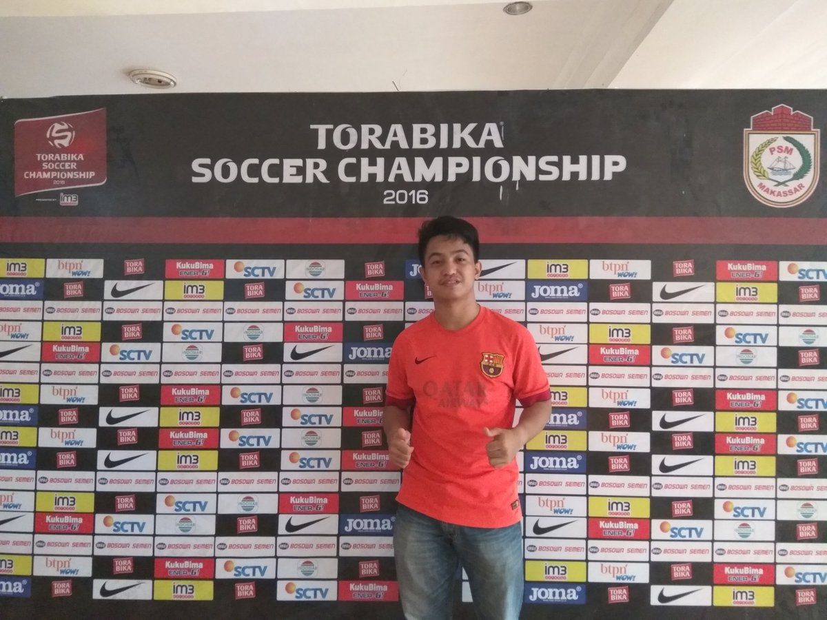 From PSM Makassar for #FCBarcelona 
#ForcaBarca 
Makassar Indonesia