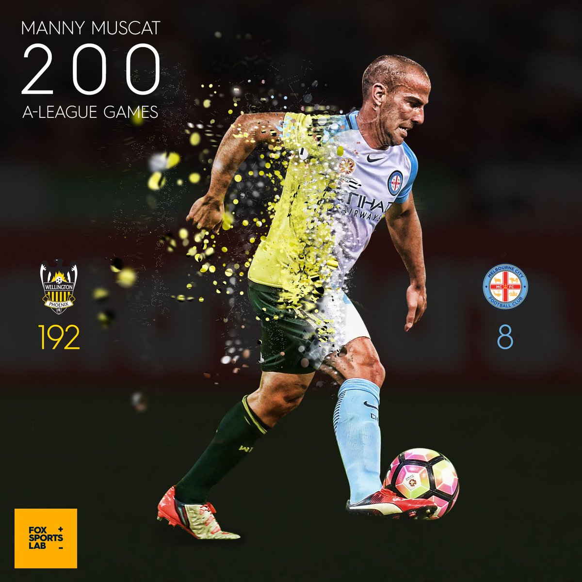 Manny Muscat joins the @ALeague's 200 games club today.

Manny's debut was Round 1, 2008 for Wellington against today's opponent, the Roar.