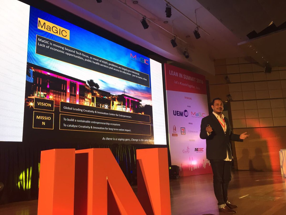 LeanInMalaysia's tweet photo. @ashran_ghazi, CEO of MaGIC explaining on how they practice inclusivity in today's entrepreneurship ecosystem. #LISM2016 #LeanInAsia #LeanIn https://t.co/DESw0sifaT