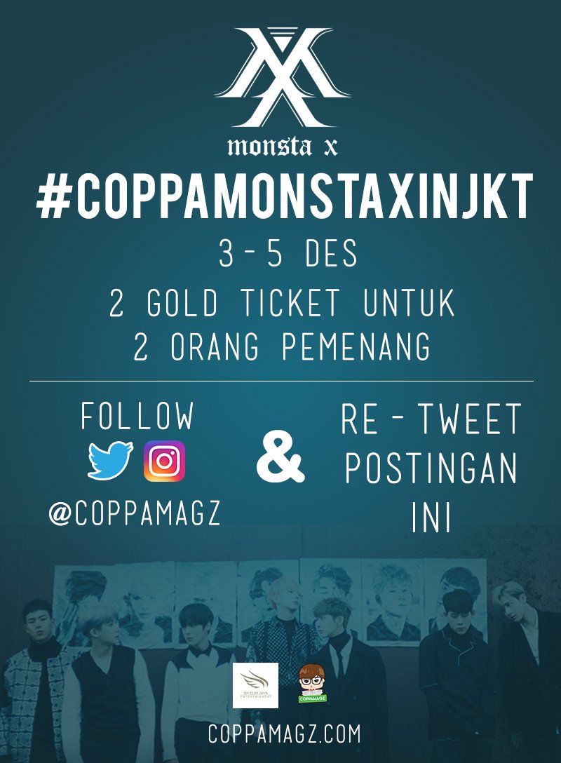 [Giveaway] #COPPAMONSTAXINJKT Follow &amp; RT This post to win! (INA Only)