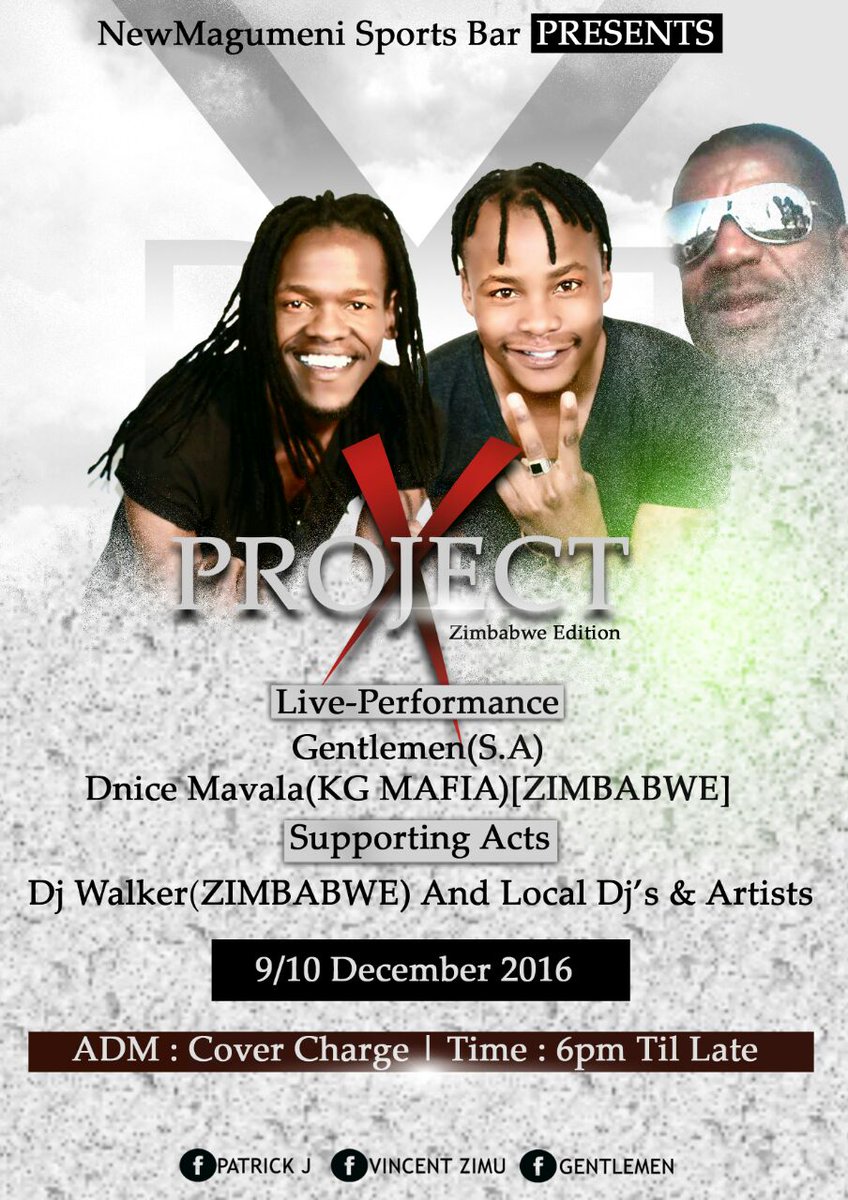 playersrecords's tweet photo. @gentlemen_sa will be out in Zim on the 9th/10th Dec 2017. https://t.co/bqAfexlYrb
