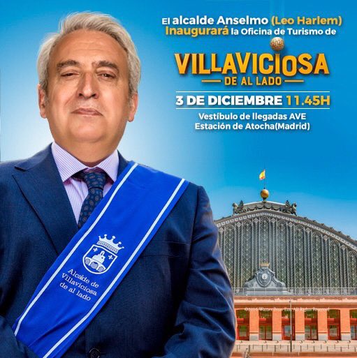 WarnerBrosSpain's tweet photo. ¡Gran inauguración! Hoy el ilustrísimo alcalde Anselmo inaugura la Oficina de Turismo de #VillaviciosaDeAlLado. ¡Acompáñanos! https://t.co/xLoHIEZsOg
