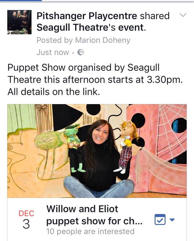 Pitshanger_Play's tweet photo. Puppet Show this afternoon starts at 3.30pm. #pitshanger #ealing https://t.co/OHAVFMpSgG
