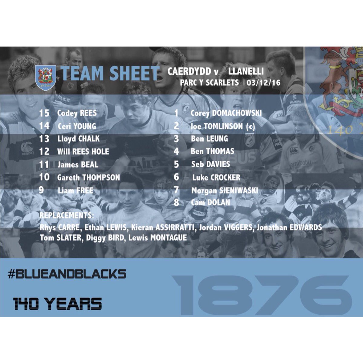 Cardiff_RFC's tweet photo. It's GAME DAY! We are off to @LlanelliRFC for a 2:30 KO. Good luck to the #BlueAndBlacks https://t.co/Hekx8GcATc