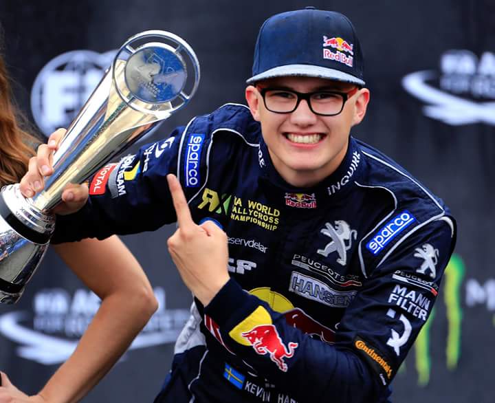 Kevin Hansen congrats for your FIA rookie of the year award! You deserve it junior 💪 #peugeothansenaccademy #wolrdrx