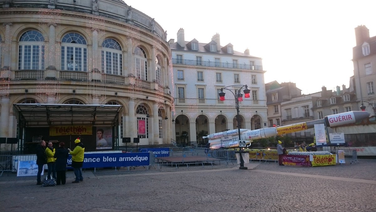 C'est partit, la 30ème édition du #Telethon est ouverte à #Rennes ! On vous attends nombreux ! #GenerationTelethon #Telethon2016