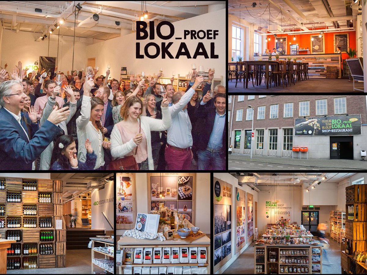 Supertrots om na 14 jr weer voor 45 dagen winkelier te zijn. En ook nog een restaurant Kom je ook proeven in Breda bioproeflokaal.nl
