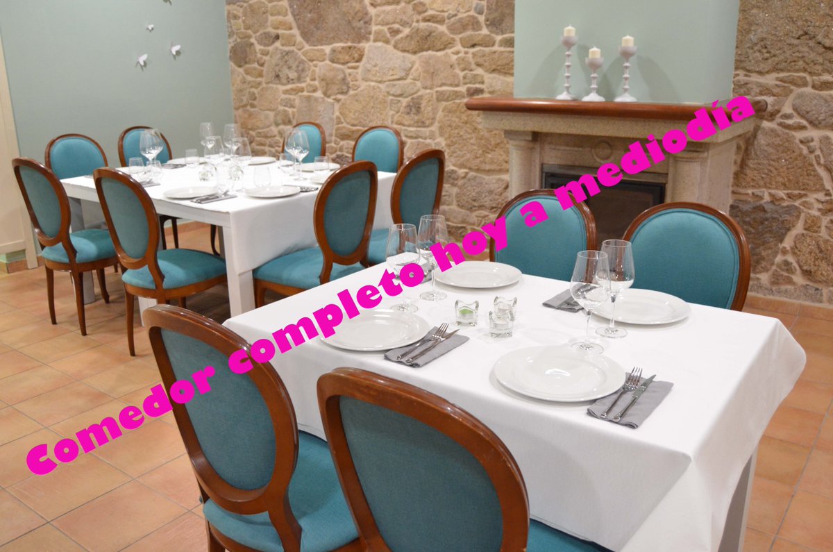 IMPORTANTE. Para este mediodía ya tenemos completo nuestro comedor. ¡Muchísimas gracias a tod@s! #AtípicaRestaurante en #Ortoño #Ames