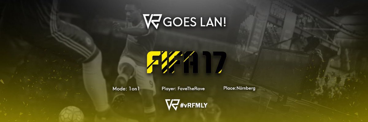 VrtexDE's tweet photo. #FIFA
#LAN
Today our Fifa Player @CODPuma_ is goin to present us on @BAP_Gaming LAN in Nürnberg.
We wish you all the best👍🏼
#vRFMLY https://t.co/INBkRIhRMi