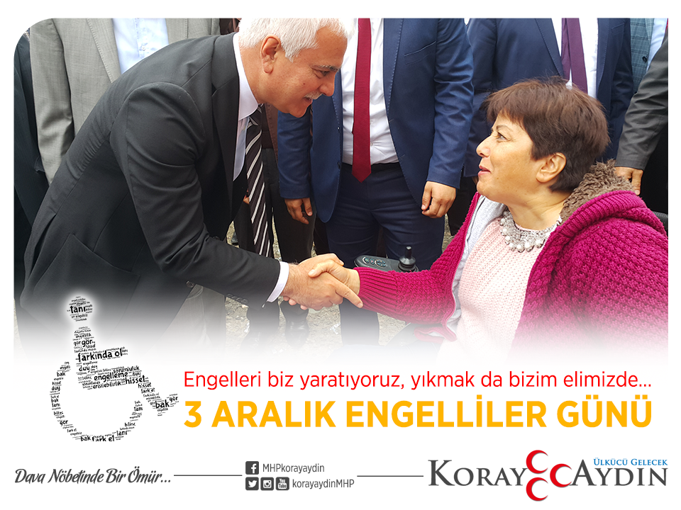 Engelleri biz yaratıyoruz, yıkmak da bizim elimizde. Engelsiz bir dünya mümkün. Birlikte başaracağız. #3AralıkDünyaEngellilerGünü