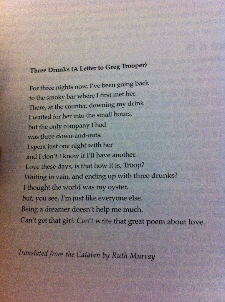 jordipujolnadal's tweet image. Three Drunks (A Letter to @gregtrooper):