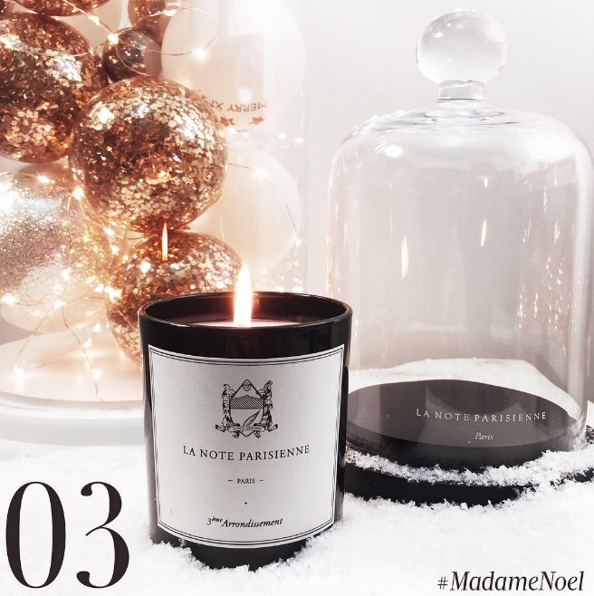 Madamefigaro's tweet photo. #calendrierdelavent Instagram -*Jour 3*- Remportez cette bougie et cette cloche en verre #LaNoteParisienne #Noel >> https://t.co/aMFy5e8sNy https://t.co/Q0EjGUpzVv
