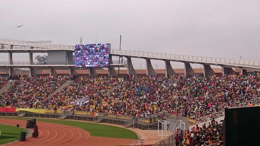 LadiesMarch's tweet image. Absolutely mental!  
The Africa Women Cup of Nations final between Nigeria and Cameroon has seen the crowd here since 5am. Game at 3:30pm 😱