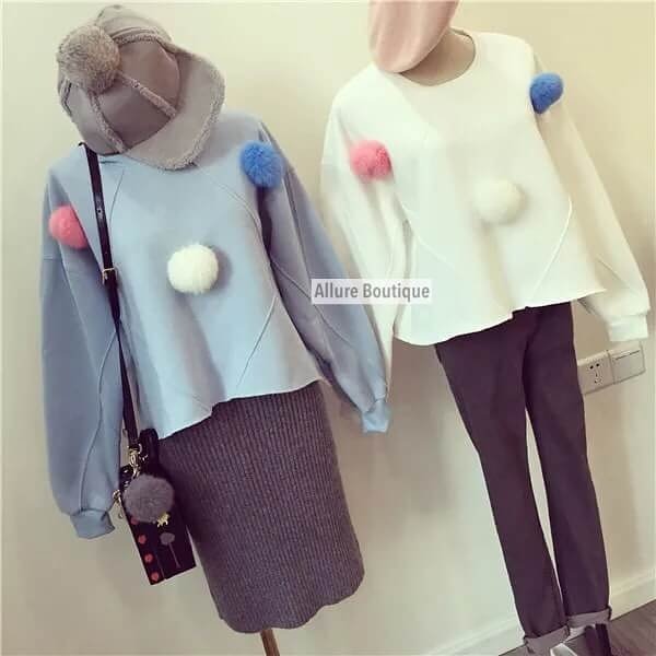 simibearshop's tweet photo. Korean blouse with Pom-Pom 
ราคา 370 บาท รวมส่งลทบ
EMS+50 บาท
DM/Line: simibear
#ripไอดอ #howtoperfact #พื้นที่โปร𖢒 https://t.co/rjwU7qaNnY