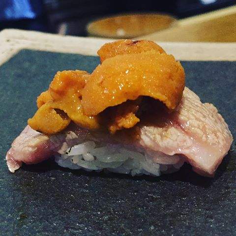 HiddenEuri's tweet photo. Sea Urchin Sushi, bulu babi asal pulau maratua(berau) terbaik di #KalimantanTimur @DP_BISTRO | @rbhyta @LiamKristina https://t.co/Ce6aoKIkpK