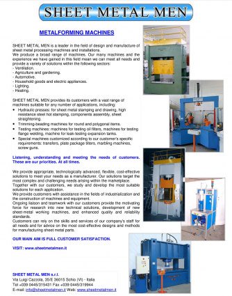Machinery_CI's tweet photo. Deep-drawing #hydraulic presses SMCO and SMO series. https://t.co/sFOu8DpRY2 https://t.co/KEry52Sd7t
