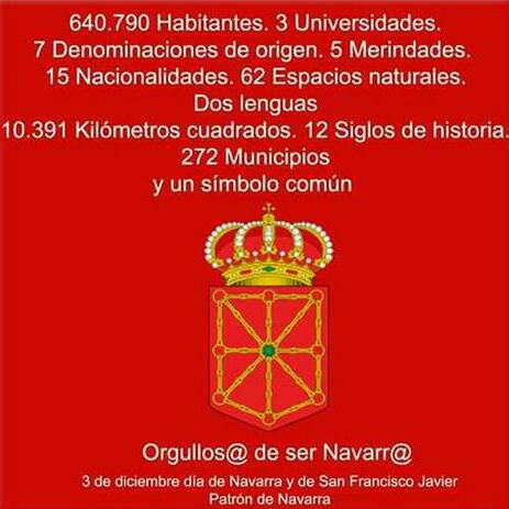 Feliz dia de #Navarra en el dia de su patrono!!! Orgulloso de ser navarro :)