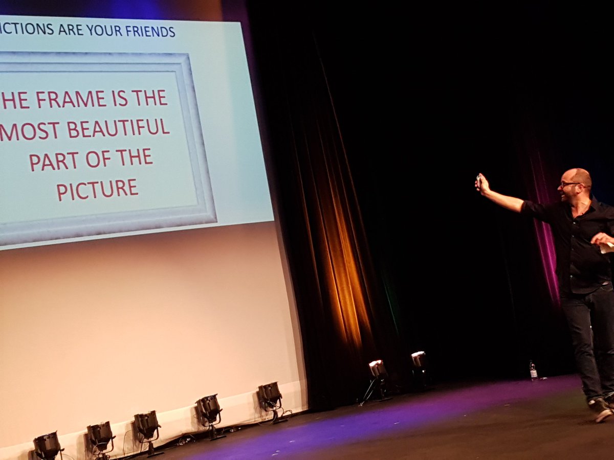 jon_pratty's tweet photo. Another great message from Mark Murphy at #TN2016 - restrictions and boundaries free up creativity https://t.co/VswiRSfSWx