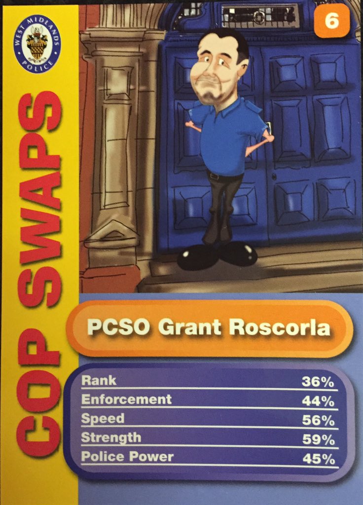 NoelsMurrin's tweet photo. The latest #CopSwap card is #PCSO Grant Roscorla remember his message.... #Guns&KnivesTakeLives, get yours OneStop today https://t.co/S3Kk1Oaif3