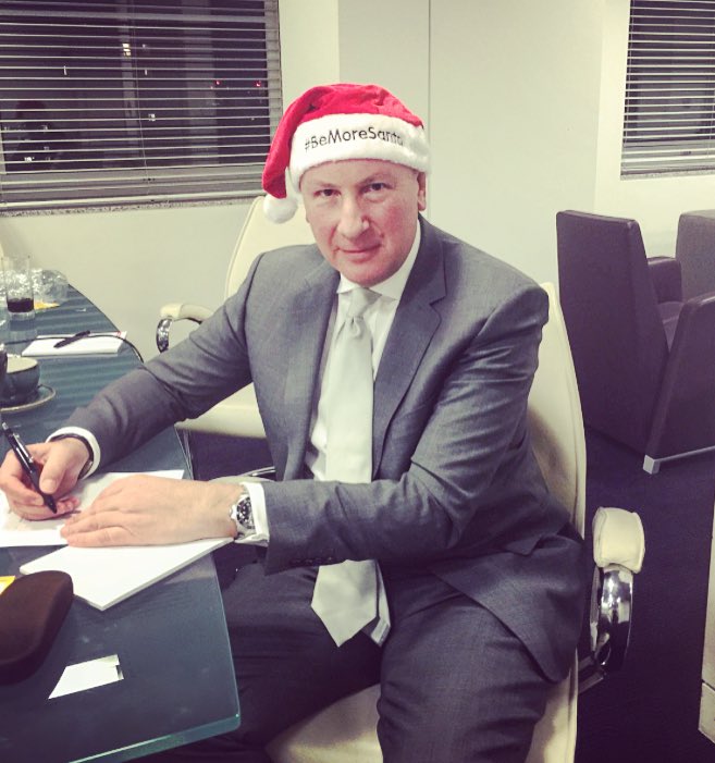 BeMoreSanta's tweet photo. Steve Allan, Worldwide Chairman and CEO @MediaComUK is embracing his inner Santa at work! Epic. Can you be a #CEOSanta too? Do it! https://t.co/hTnCMowM70