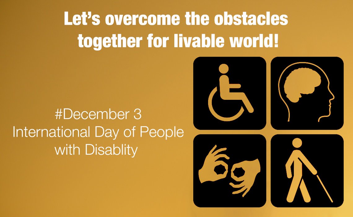 Today is #IDPWD - it's great to see awareness being raised. Let's overcome obstacles!