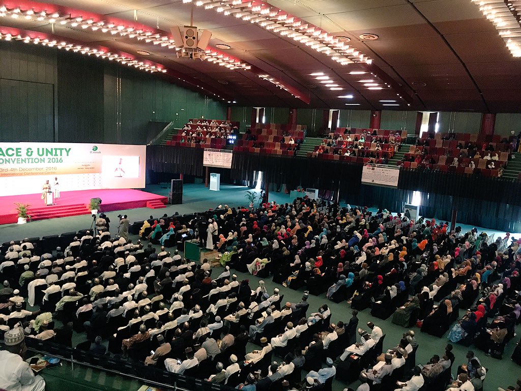 BashirAhmaad's tweet photo. Glad to be at the @1UmmahNG's Peace and Unity Convention 2016. It's holding today and tomorrow at the International Conference Centre, Abuja https://t.co/OB4z1CWYw4
