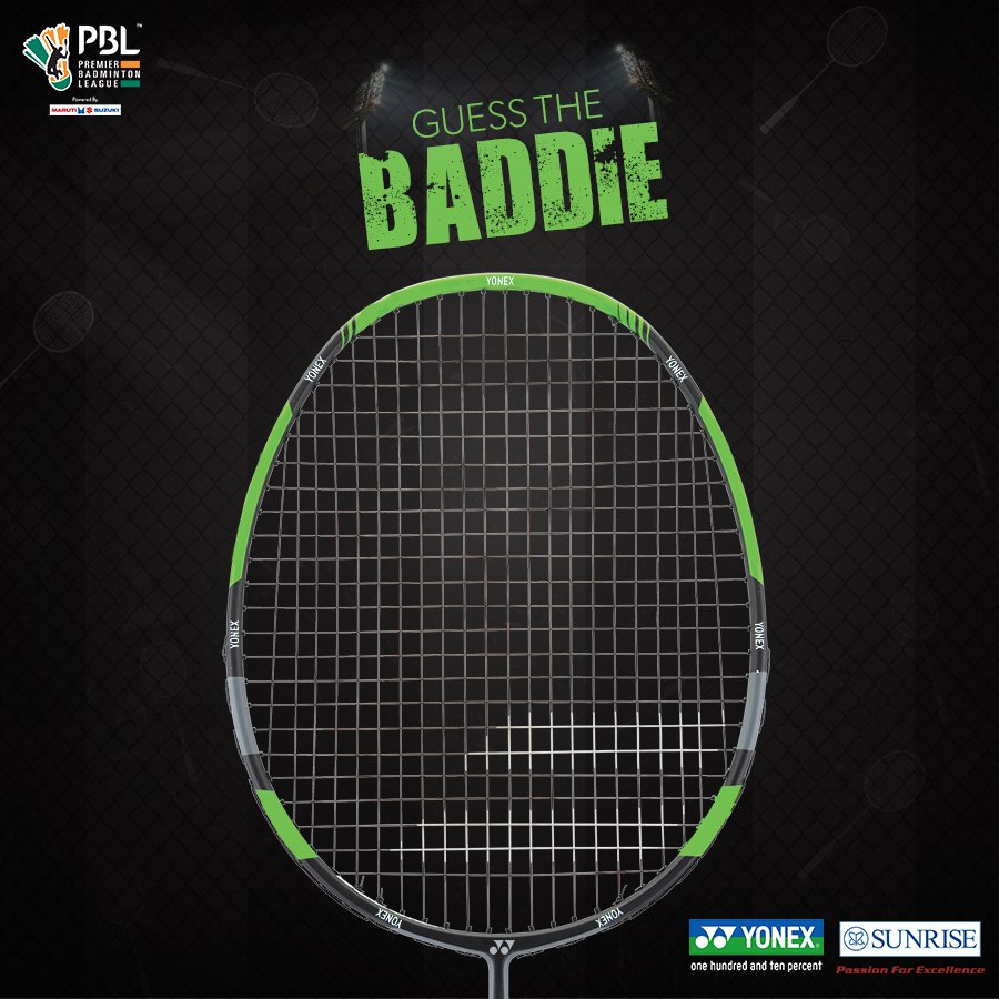 PBLIndiaLive's tweet photo. Here's the penultimate question. Can you guess the baddie hiding behind this badminton racquet? Reply using #BaddiesAreBack https://t.co/M3r6Kov1AJ