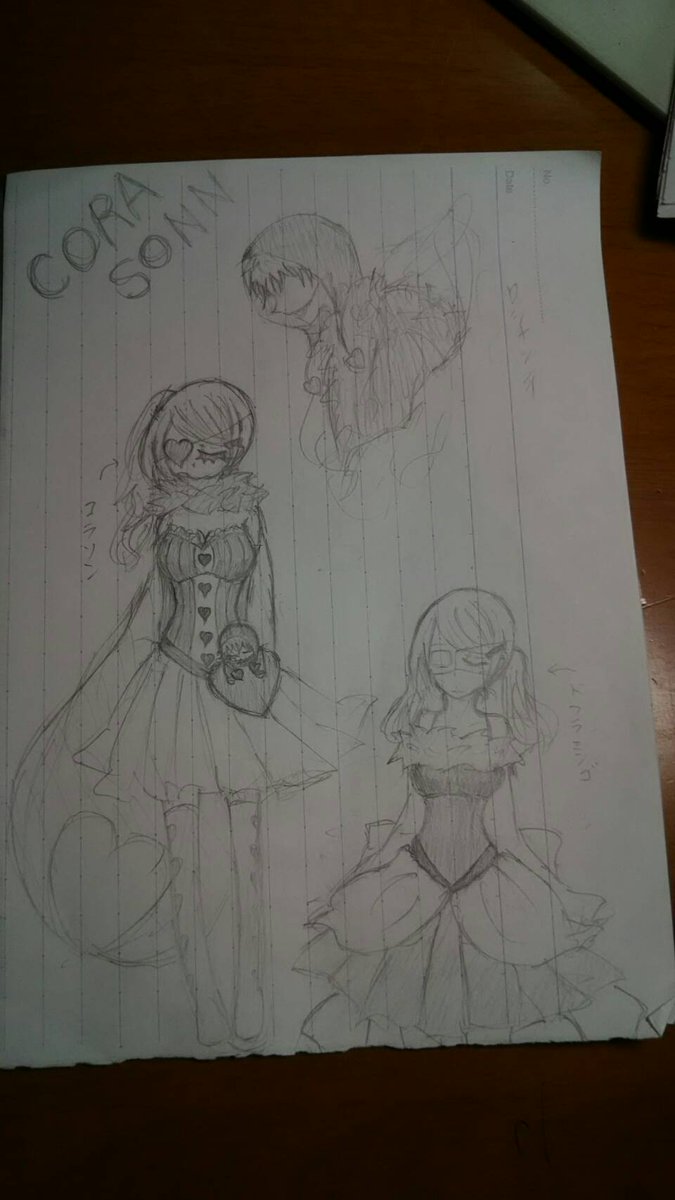 おもちもち ワンピースキャラで一番大好きなコラソンさんを描いてみました コラソン ドフラミンゴをイメージの女の子の服も一緒にd コラソン綴りあやふやです コラソンさんぬいぐるみが特徴です ワンピース好きな人rt コラソン