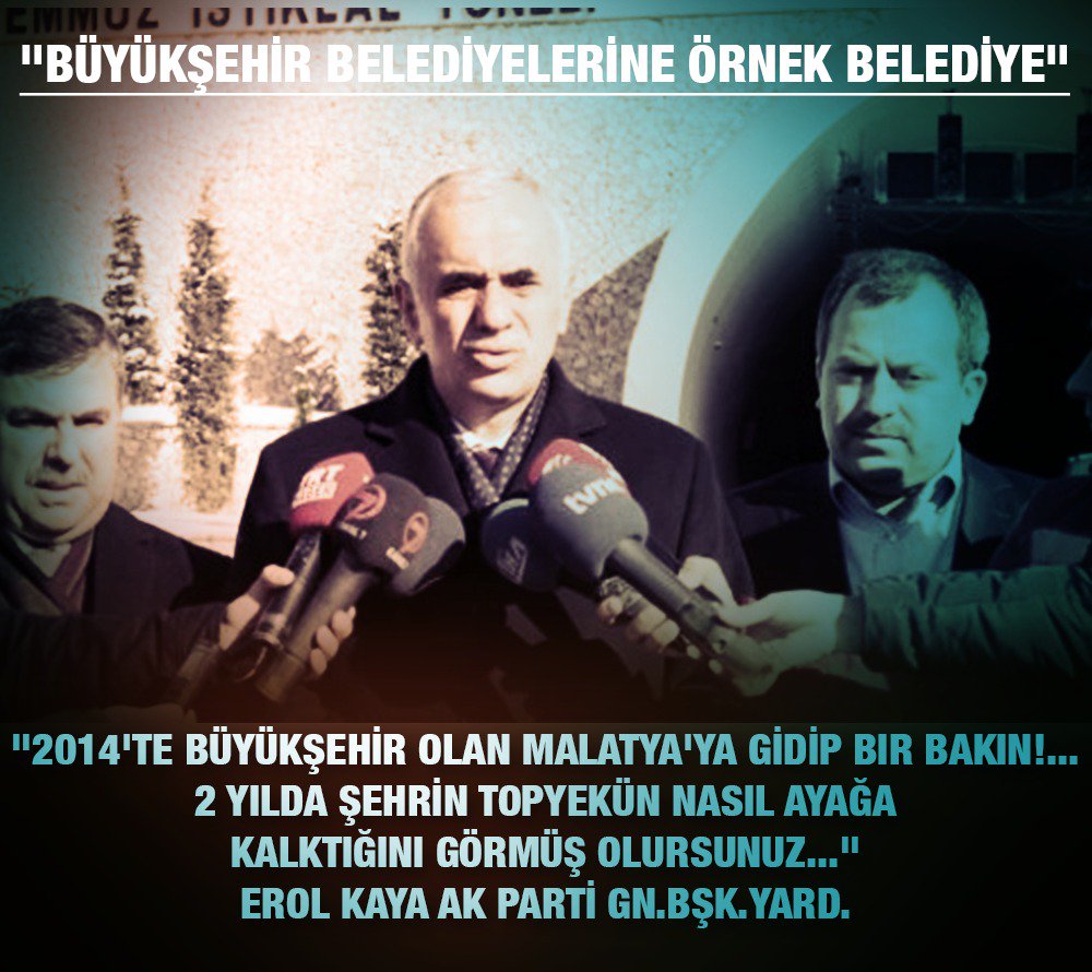 Kahraman Şehrin Fedakar İnsanına Yakışır Bir Şehir Sunup Bizi Her Platformda Ön Plana Çıkaran <a href="/ahmetcakir44/">Ahmet ÇAKIR</a>  Baskanimiza Teşekkür ederiz