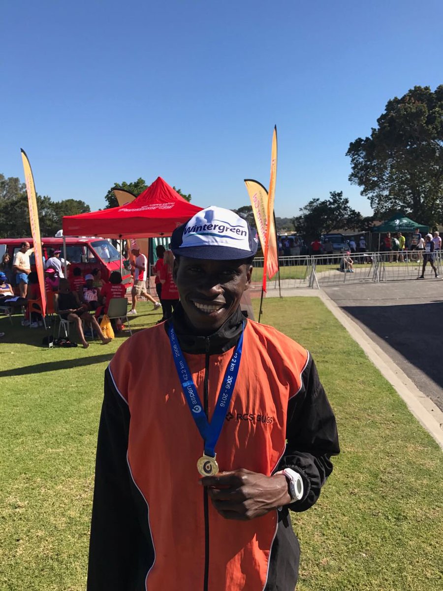 rukadza's tweet photo. What a great race! #AspenPEmarathon thank to my great sponsors @WintergreenSA @PowerBarSA @NewBalance_SA @BOS_Sport https://t.co/CYAlvmAkxQ
