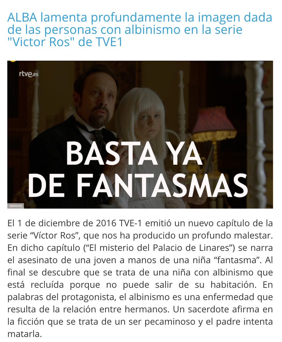 NoInvisibles's tweet photo. Solidarios con @ALBA_albinismo
y las personas con #Albinismo
en rechazar planteamientos
hechos en @VictorRos_tve
https://t.co/DaV7wWrCBA
#fb https://t.co/AOufu9UiTZ