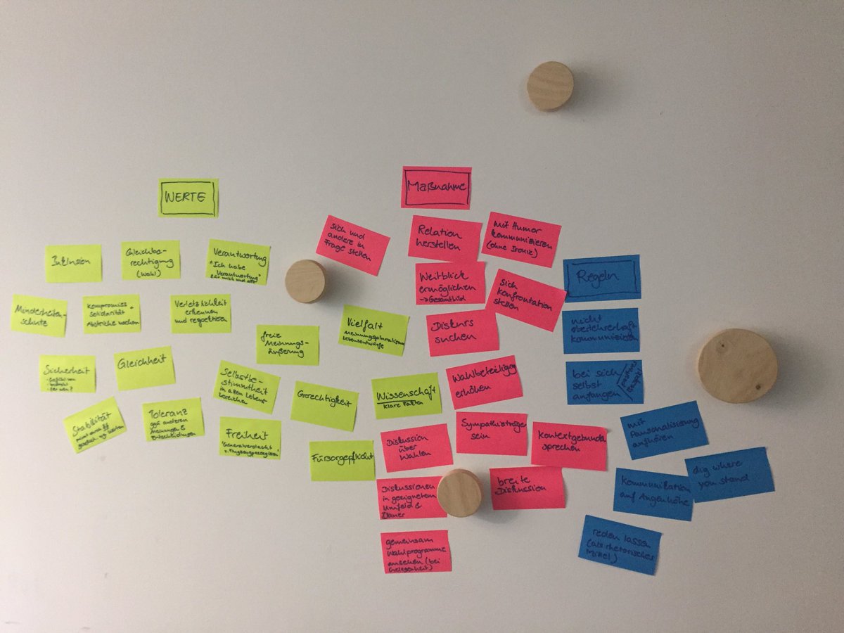 First track done: wie kommuniziere ich demokratische Werte richtig #SDChh #savedemocracy
