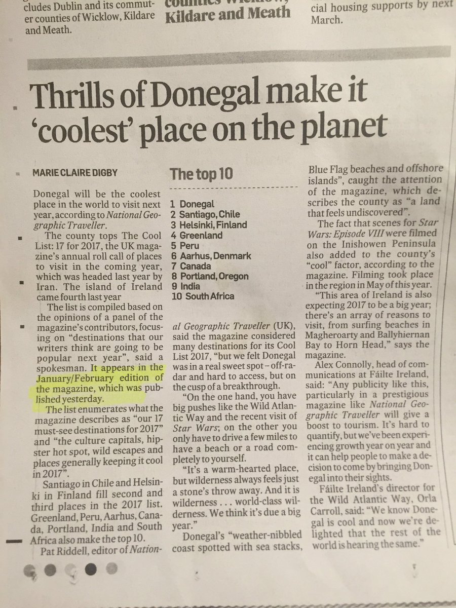 It's official! Donegal is the coolest place in the world! #lovedonegal